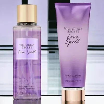 Victoria Secret Fragrance LOVE SPELL Body Mist & Body Lotion FREE SHIPPING • $20.43