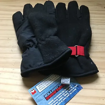 Marlboro Unlimited Gear Fleece Winter Snow Skiing Gloves Size XL Black With Red • $16.99