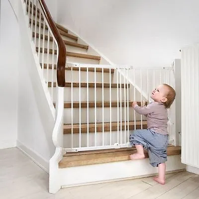 £44.90 • Buy Baby Gate Safety Guard Wood/Metal Pressure Fit Child Gate All Sizes | Safetots