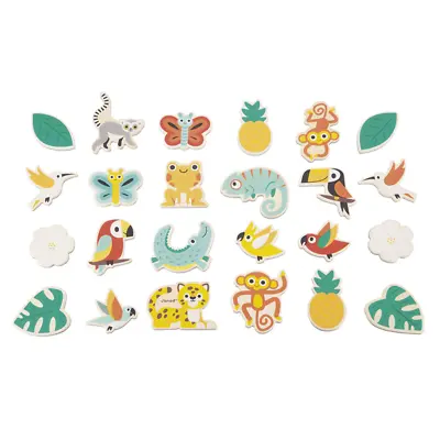 Janod Tropik Tropical Magnets Set 24Pc • £7.99