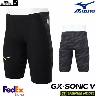 MIZUNO Men's  SWIMSUIT GX-SONIC V ST SPRINTER Model N2MB0001 Black 5 Sizes 2022 • $215