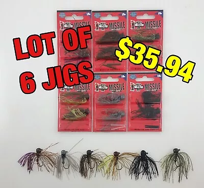 LOT OF 6 JIGS-Ike’s Micro Jig[1/8 Oz.] By Missile Jigs-Tiny Jig For Bass Fishing • $42.99