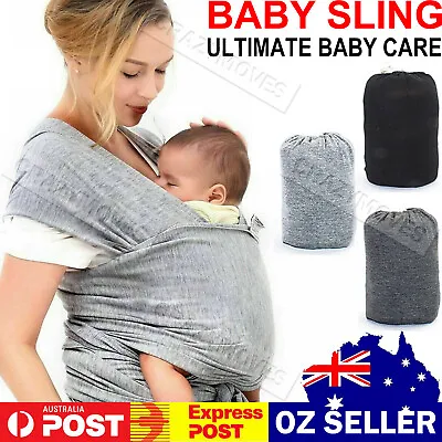 $19.96 • Buy Baby Sling Adjustable Wrap Carrier Infant Breastfeeding Pouch Newborn VIC