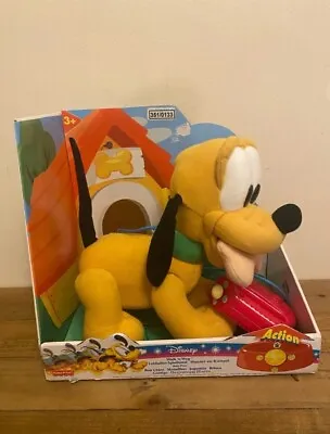 Fisher Price Walk N Wag Baby Pluto Dog Plush Toy Walks Barks Disney Please Read • £25