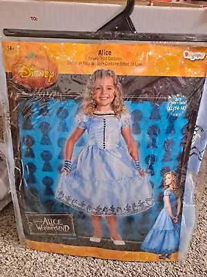 * Deluxe Disney Alice In Wonderland Child Alice Costume XL (14-16) DRESS UP NEW • $29.99