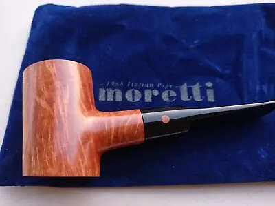 Pipe Moretti Poker Handmade Italian Briar Stem Acrilic No Filter 303 Oz.19 Gr53 • $250