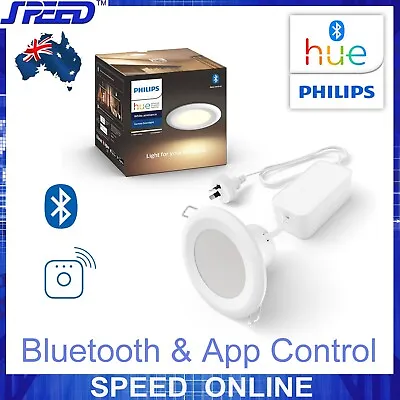 $79.95 • Buy PHILIPS Hue White Ambiance 90 Mm 7W Garnea Downlight LED Bluetooth & App Control