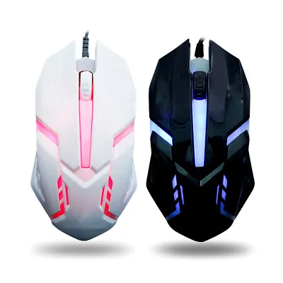 $12.19 • Buy LED Wired Gaming Mouse USB Ergonomic Optical For PC Laptop Rechargeable～