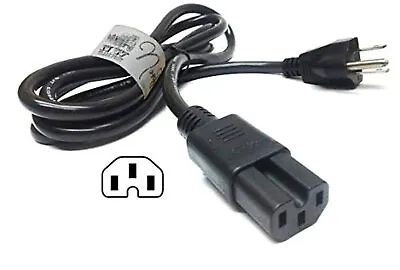 $12.97 • Buy 6FT AC Power Cord For Xbox 360 203W Notched Cable Ce 15