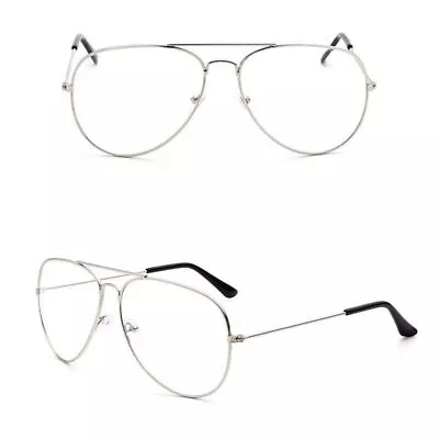 Polycarbonate Lens Sunglasses -Men Pilot Sunglasses HD UV400 Alloy Frame Eyewear • $10