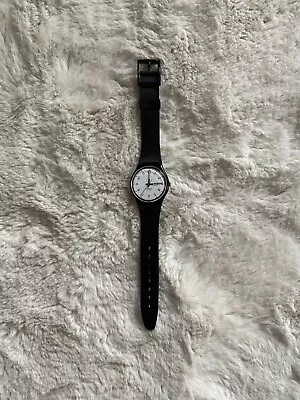 Swatch Watch Unisex 1986 Day/Date Black Watch. Rare • £24.98