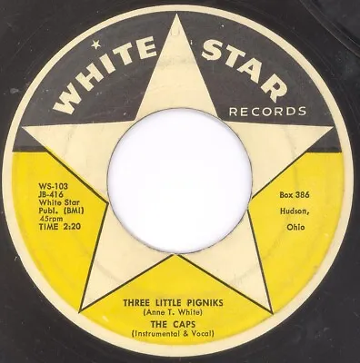 £8 • Buy THE CAPS “Three Little Pigniks” WHITE STAR