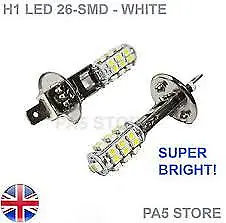 2x H1 26-SMD LED MAX BRIGHT White 6000K Car Bulb Fog Light DRL Light 12V UK • $6.93