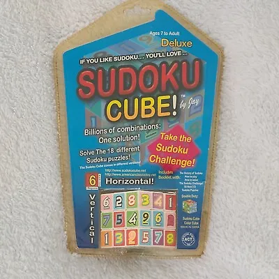 £9.82 • Buy SUDOKU CUBE Deluxe Game Cube Ages  7 To Adult 18 Different Puzzles SEALED