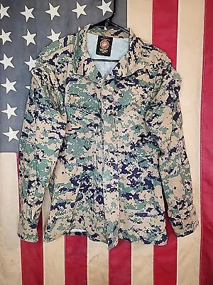 Small Short - USMC MARPAT Marine Woodland Cammies Camouflage Uniform Top 9377 • $37