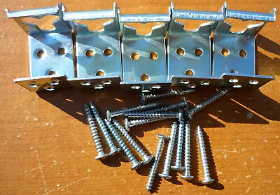 (5) Levolor Steel Center Support Metal Brackets For 1  Mini Blinds W/ Screws • $8.45