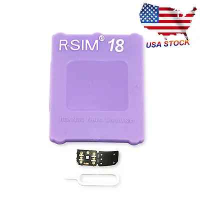 R-SIM18 Unlock Card Sticker E-SIM 5G Version IOS16 For IPhone IPhone14 13 12 11 • $17.08