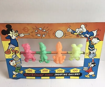 £28.99 • Buy Vintage WALT DISNEY Tin Shooting Gallery RARE Welso Toys Collectible