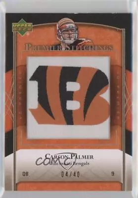 2007 UD Premier Stitchings Draft/Team Logos Bronze /40 Carson Palmer #PS-43 • $12.03