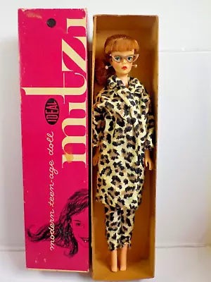 Vintage Ideal Mitzi Doll Ponytail Bangs / Leopard Outfit Glasses W/ Box • $495