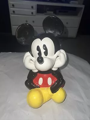 Vintage Mickey Mouse Cookie Jar Disney Marketed By Gibson  • $55