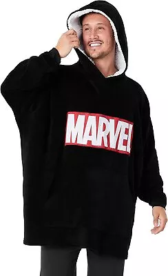 £30.99 • Buy Marvel Hoodies For Men, BLACK Fleece Oversized Hoodie Blanket, Avengers Gifts