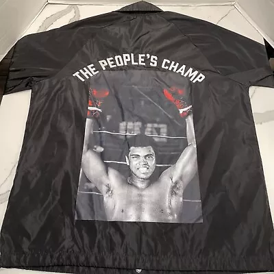 Muhammad Ali X Shoe Palace “The Peoples Champ” Black Jacket Size Medium EUC • $60