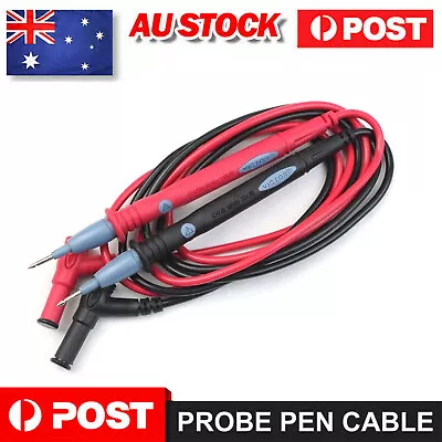 Multimeter Test Leads For Fluke Meter Electrical Alligator Clip Probes 1000V 20A • $5.84