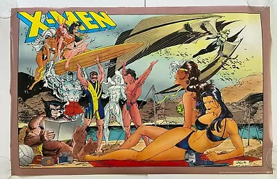 X-MEN Swimsuit Beach Vintage Poster 131 Whilce Art Marvel Comics 1993 NEVER HUNG • $100