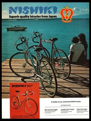 1975 Nishiki Custom Sport Quality Bicycles - Japan Vintage Bicycle Print Ad - • $9.95