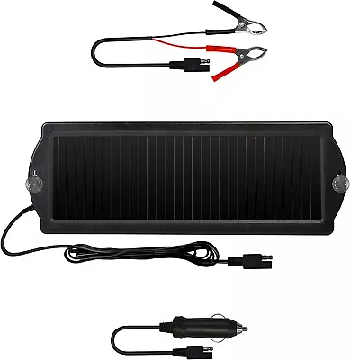 $31.93 • Buy 12v Solar Battery Charger Maintainer Car Boat Powered Trickle Panel Auto Marine
