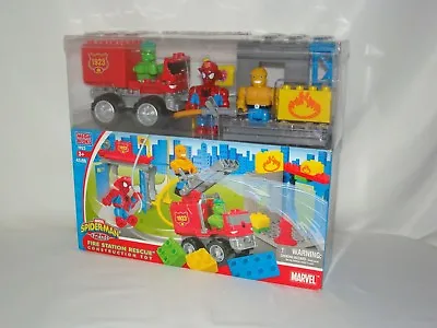 Mega Bloks Spider-Man & Friends Fire Station Rescue #1923 45 Pcs- New  • $53.95