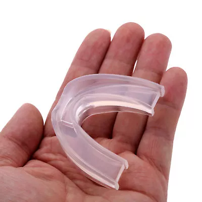 Mouth Gum Guard Clear Food Grade Plastic Mouth Protection Boxing MMA Adult/Child • £4.99