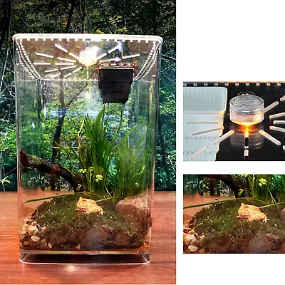 Acrylic Reptile Enclosure Cage Lizard Frog Pet Snake Terrarium Lives Cage Tank • $47.50