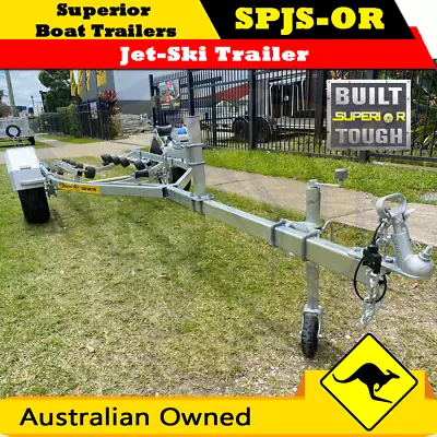 Superior NEW Single Jet-Ski Trailer Suit 2&3 Seater - Galvanised - Semi Off Road • $2300