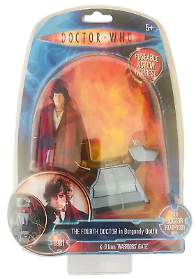 Doctor Who Warriors Gate 4th Fourth Doctor Burgundy Outfit&K9 Action Figures NEW • $129.99