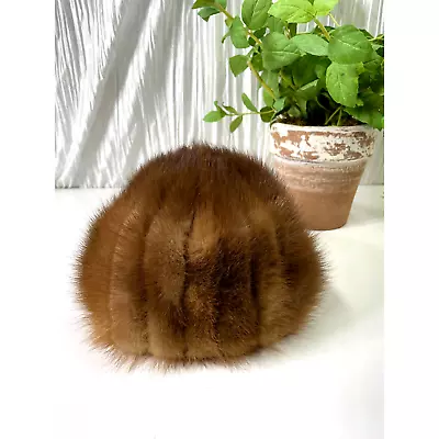 Union Made USA Vintage Mink Pillbox Hat • $39.99