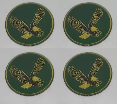 # 4 - GREEN BIRD EAGLE LOGO WHEEL RIM CENTER CAP ROUND DECAL STICKER 1-3/4  44mm • $19.95