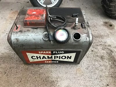 Vtg 50s CHAMPION SPARK PLUG SERVICE CENTER Auto Garage Cleaner Tester Shop Tool • $549.99