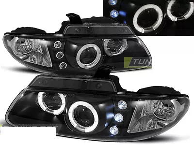 Headlights For Chrysler VOYAGER 1996-2001 Still Light Rings Black DE LPCH08-E • $309.08