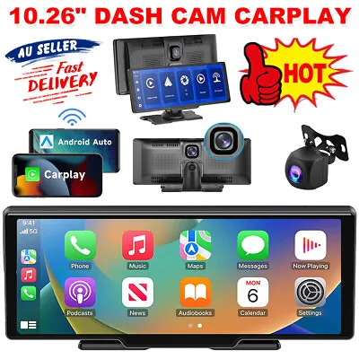 $149.95 • Buy Car Play Car Dash Camera Video DVR Recorder Front Rear Night Vision Dashcam OZ