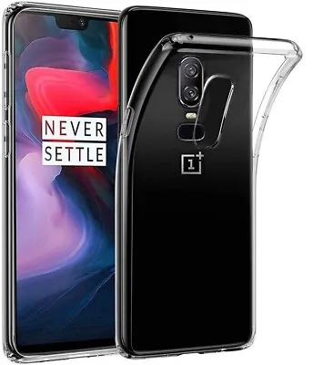 For ONEPLUS 6 CLEAR CASE SHOCKPROOF ULTRA THIN GEL SILICONE TPU BACK COVER 1+ • $8.75