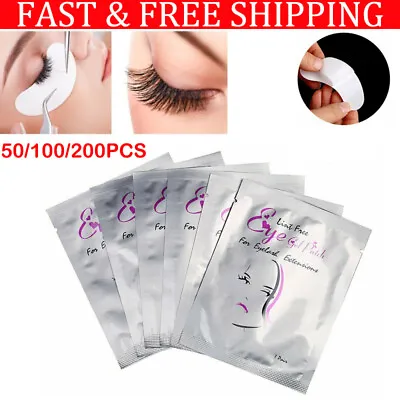 £2.99 • Buy Up To 200 Eyelash Lash Extensions Under Eye Gel Pads Lint Patches Makeup Salon