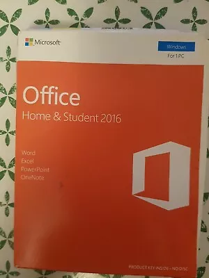 £50 • Buy Microsoft Office Home & Student 2016 - English Software Word, Excel, PowerPoint