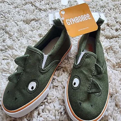 Gymboree:   Dinosaur  Shoes Size Boys 8 Color Green NWT • $27.99
