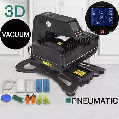 $1699 • Buy Auto Open 3D Sublimation Vacuum Heat Press Machine T-Shirt Phone Cases DIY Print