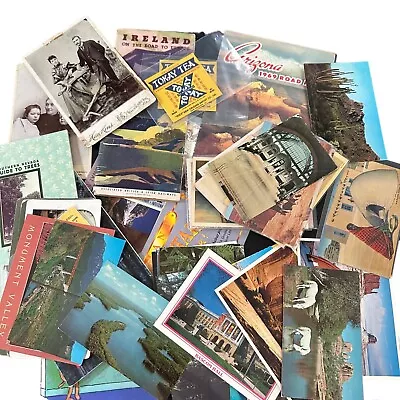 Vintage 4+Pounds Multi Media Paper Ephemera Maps Photos More Junk Journals Lot 1 • $12.99