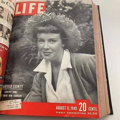 VTG 1949 Bound Life Magazine July - September Complete Fairfield Countyf • $89.96