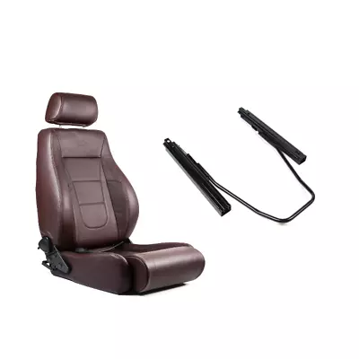 SAAS Trax 4X4 Seat (1) With Sliders Premium Brown Leather ADR Compliant • $820