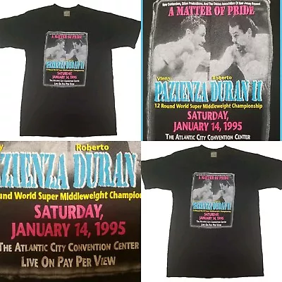 Vinny Pazienza Roberto Duran Ii VTG Shirt Size Large • $100